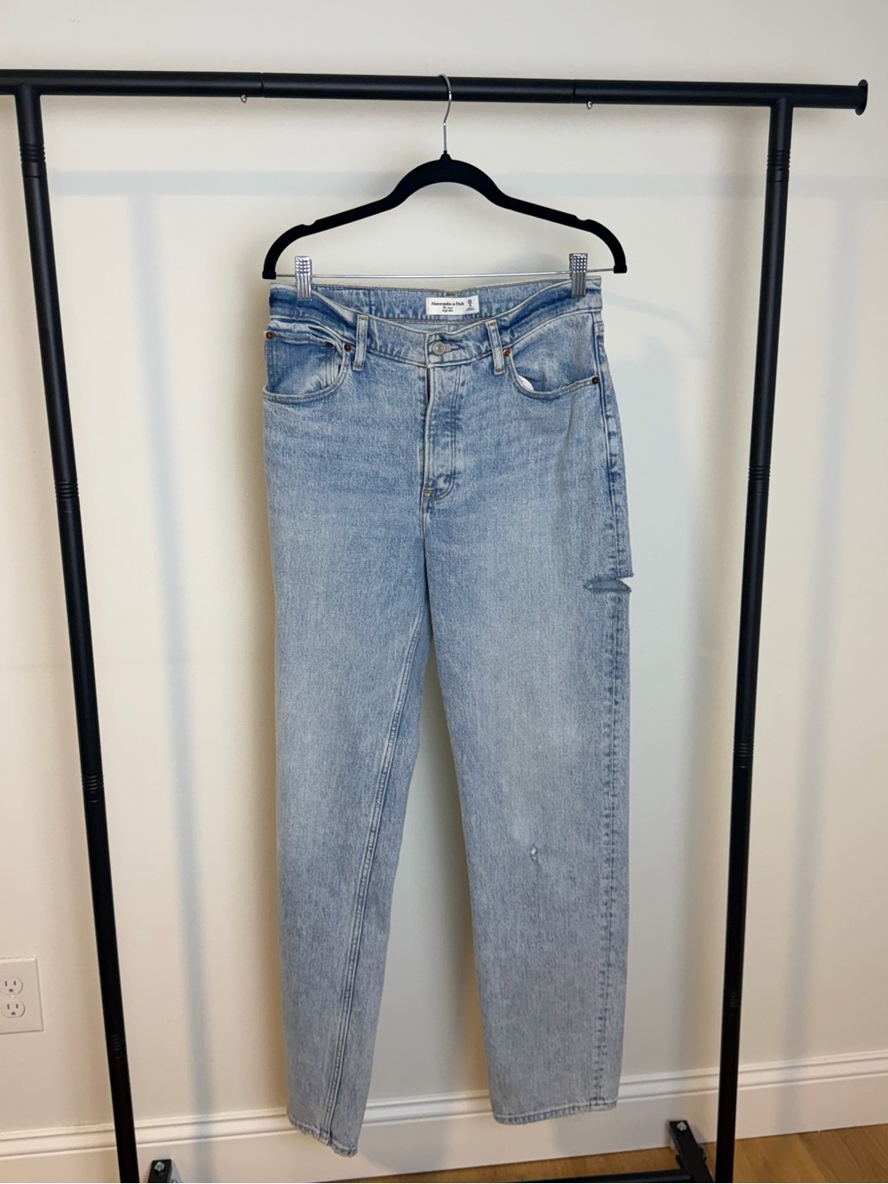 Abercrombie & Fitch Light Blue Straight Leg Jeans